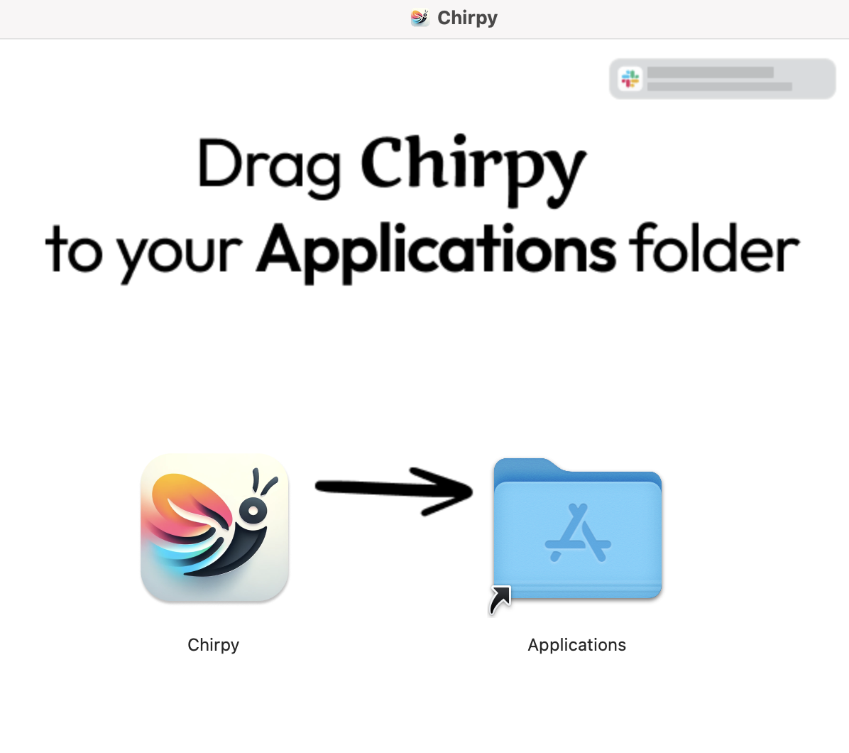 Drag to Applications